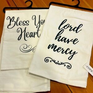 Graphic cotton tea towel